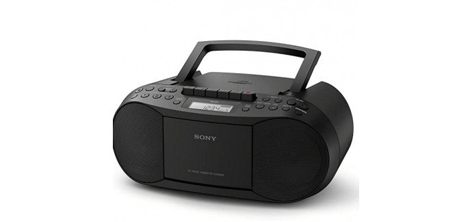 Amazon: Lecteur CD/MP3, Radio Sony CFD-S70B à 82,49€