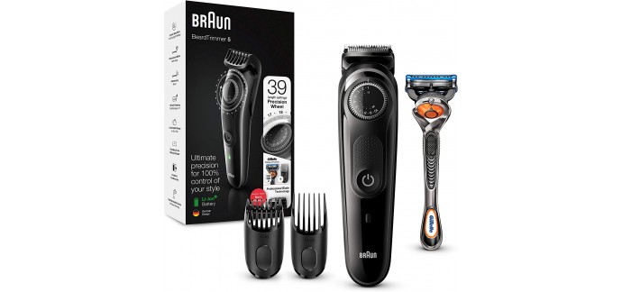 Amazon: Tondeuse électrique Barbe et Cheveux Braun BT5242 - 38,99€ au lieu de 55€