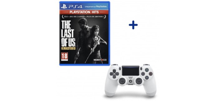 Cdiscount: The Last of Us Remastered sur PS4 + Manette PS4 DualShock 4 Blanche V2 à 44,99€
