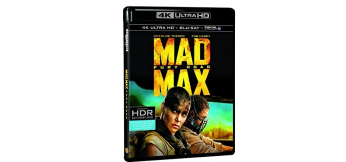 Amazon: Mad Max : Fury Road en 4K Ultra HD + Blu-Ray + Digital Ultraviolet à 11,39€