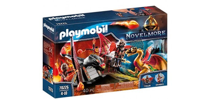 Amazon: Playmobil Burnham Raiders et Dragon Doré - 70226 à 16,39€