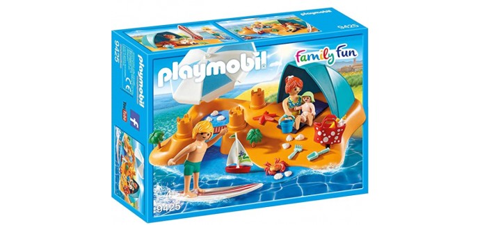 Amazon: Playmobil Famille de Vacanciers et Tente à 15,04€