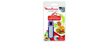 Amazon: Clé USB Moulinex Cookeo de 25 Recettes Méditerranée à 9,99€
