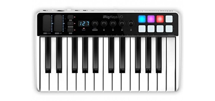 Amazon: Clavier Piano Portable IK Multimedia’s iRig Keys I/O MIDI 25 à 164,04€