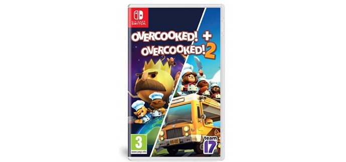 Amazon: Overcooked! + Overcooked! 2 pour Nintendo Switch à 25,99€