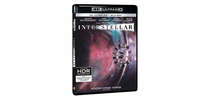 Amazon: Interstellar en 4K Ultra HD + Blu-Ray à 15€