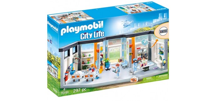Amazon: Playmobil Clinique Équipée 70191 à 59€