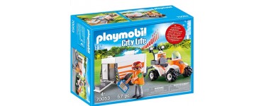 Amazon: Playmobil Quad et Remorque de Secours 70053 à 15,99€
