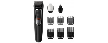Amazon: Tondeuse cheveux et Multi-Styles Philips MG3740/15 Séries 3000 avec 9 Accessoires à 34,43€