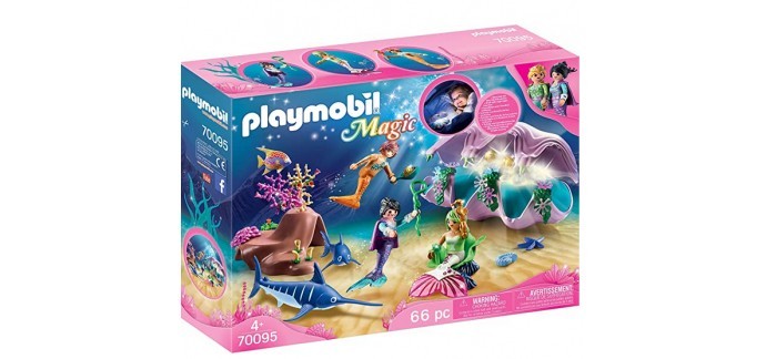 Amazon: Playmobil Coquillage Lumineux avec Sirènes 70095 à 26,90€