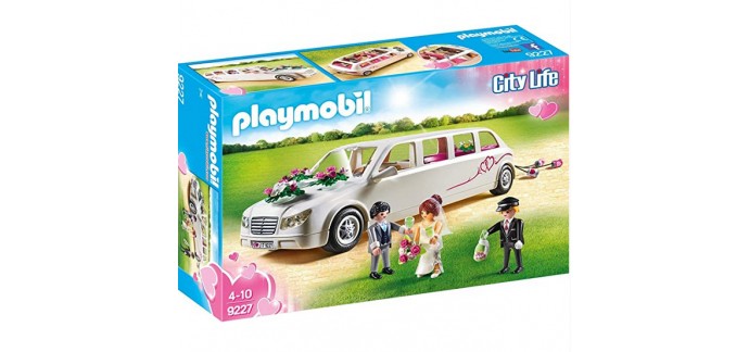 Amazon: Playmobil Limousine avec Couple de mariés 9227 à 14€
