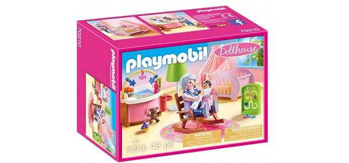 Amazon: Playmobil Chambre de Bébé 70210 à 12,90€