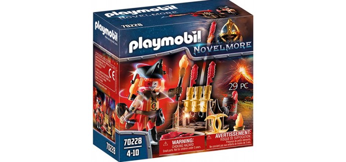 Amazon: Playmobil Burnham Raider Maître du Feu 70228 à 8,30€