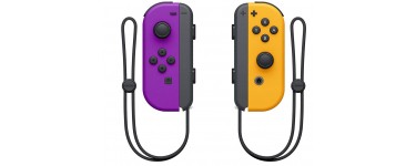 Amazon: Paire de Manettes Nintendo Joy-Con Violet Orange Néon à 64,99€