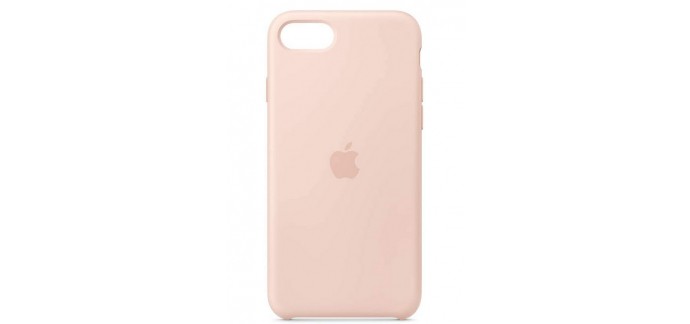 Amazon: Apple Coque en silicone pour iPhone SE - Rose des sables à 27,08€