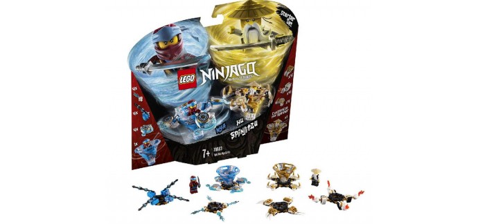 Amazon: Jeu de construction LEGO NINJAGO Toupies Spinjitzu Nya & Wu 227 Pièces 70663 à 31,43€