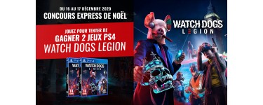 Jeux Vidéo and Co: 2 jeux vidéo PS4 "Watch Dogs Legion" à gagner