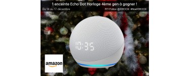IDBOOX: Une enceinte connectée Amazon Echo Dot Horloge à gagner