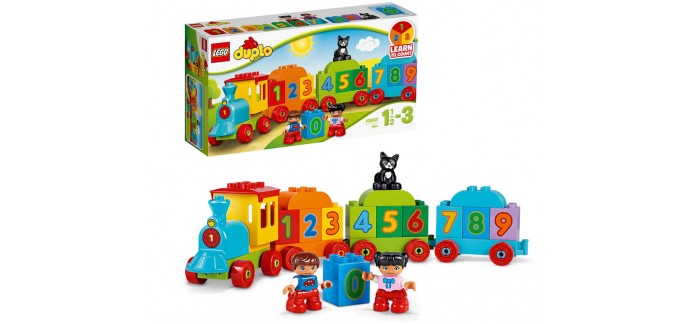 Amazon: Jeu de construction LEGO DUPLO Mes 1ers pas Le train des chiffres 10847 à 9,50€