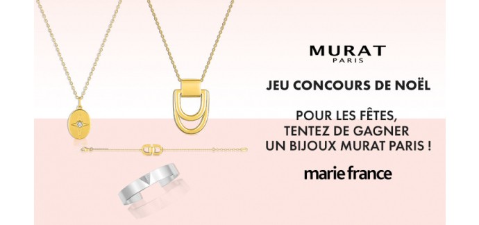 Marie France: 1 lot comportant 1 collier + 1 bracelet, 1 bracelet et 1 collier à gagner
