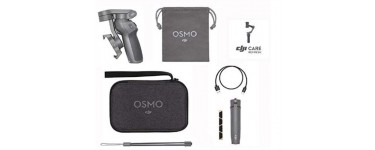 Amazon: Kit Stabilisateur de Cardan 3 Axes avec Care Refresh DJI Osmo Mobile 3 Prime Combo à 95€