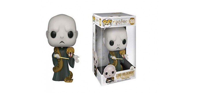 Amazon: Figurine de Collection Funko Pop Harry Potter 10" Voldemort w/Nagini S10 48037 à 17,80€