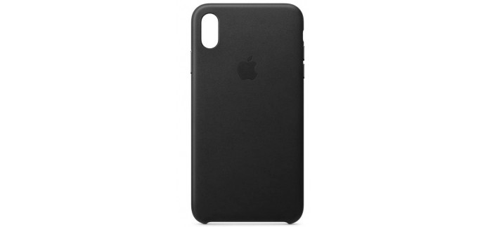 Amazon: Apple Coque en Cuir pour iPhone XS Max Noir à 49€