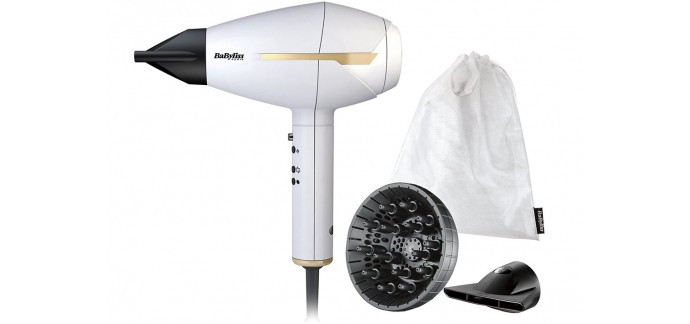 Amazon: BaByliss Pro Sèche-cheveux Compact Intense 2400 avec Technologie Ionique et Diffuseur à 58,82€