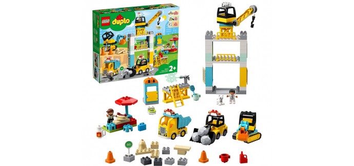 Amazon: LEGO La Grue et Les engins de Construction 10933 à 81,08€