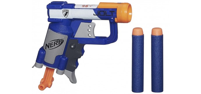 Amazon: Pistolet Nerf Elite Jolt avec 2 fléchettes à 5,09€