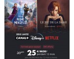 Canal +: Abonnements Canal + / Disney + et Netflix pour 25€/mois pendant 12 mois