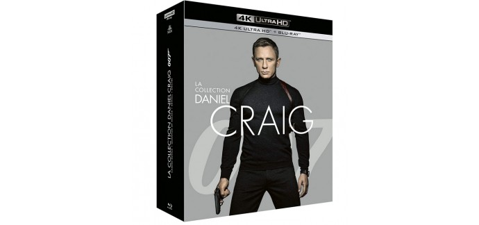 Amazon: James Bond 007-La Collection Daniel Craig en 4K Ultra HD + Blu-Ray à 29,93€