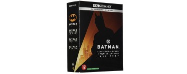 Amazon: Batman-4 Films Collection 1989-1997 en 4K Ultra HD + Blu-Ray à 37,99€
