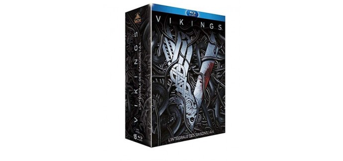 Amazon: Vikings Intégrale des Saisons 1 à 4 en Blu-Ray à 27,44€