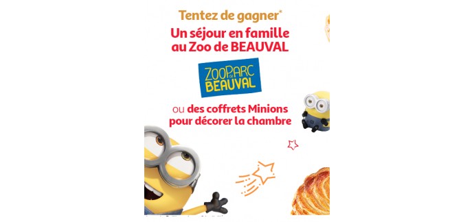 Auchan: 4 week-end pour 4 au Zoo de Beauval ou 32 coffrets d'accessoires à l'effigie des Minions à gagner
