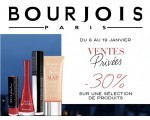 Bourjois: 30% de réduction sur une sélection de produits pendant les ventes privées