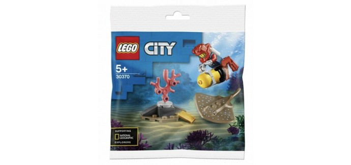 PicWicToys: 1 plongeur LEGO City offert dès 20€ d'achat LEGO City