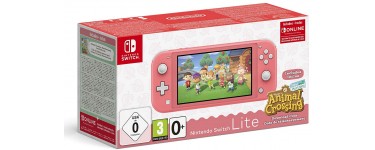 Amazon: Console Nintendo Switch Lite Corail + Animal Crossing : New Horizon + 3 mois d’abonnement à 229,99€