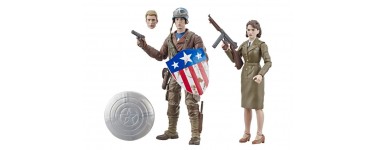 Amazon: Pack de 2 figurines 15cm Captain America et Peggy Carter Marvel Edition Collector à 36,31€