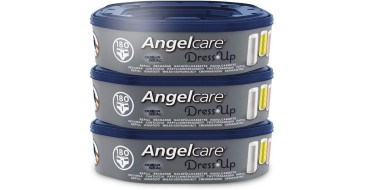 Amazon: Lot de 3 Recharges Octogonales pour Poubelle à Couche Dress up/Essential Angelcare à 21€
