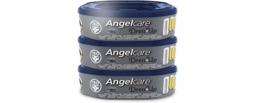 Amazon: Lot de 3 Recharges Octogonales pour Poubelle à Couche Dress up/Essential Angelcare à 21€