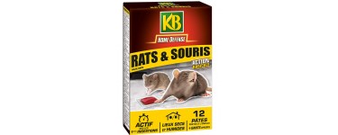 Amazon: Pates Appat Rats et Souris 120g KB RSOUPAT à 5,40€