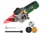 Amazon: Mini Scie Circulaire TECCPO 3500RPM avec Guide de Laser, 3 Lames à 46,74€