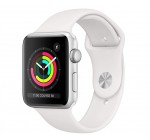 Amazon: Apple Watch Series 3 GPS boîtier en aluminium argent de 42mm avec Bracelet Sport blanc à 229,99€