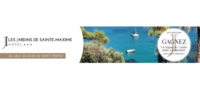Petit Futé: 1 séjour d'une semaine pour 2 à l'hôtel "Les Jardins de Sainte-Maxime" + petits déjeuners à gagner