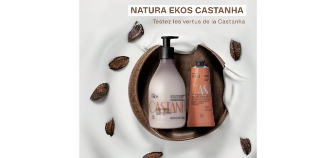 Natura Brasil: Des échantillons de crème mains et de lait corps à la Castanha à tester gratuitement