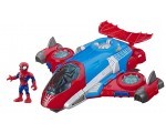 Amazon: Jouet Jet QG Spider-Man et figurine 12,5cm Playskool Heroes Marvel Super Hero Adventures à 31,49€