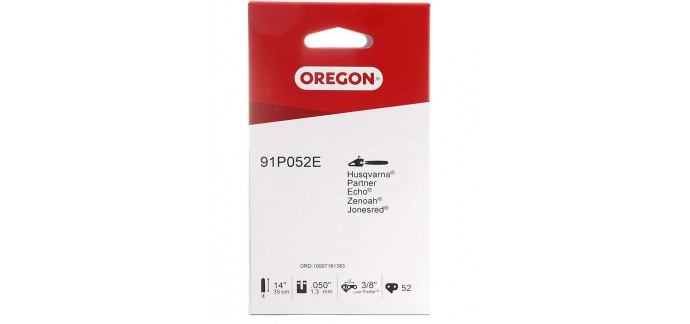 Amazon: Chaîne de tronçonneuse Oregon Standard 91P à 17,18€