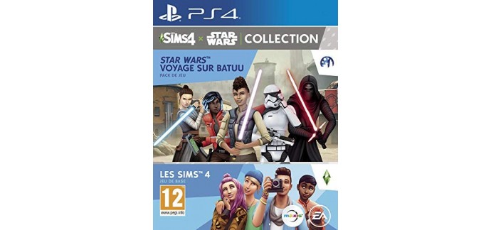 Amazon: Jeu Les Sims4 + le pack jeu Star Wars voyage sur batuu sur PS4 à 24,99€