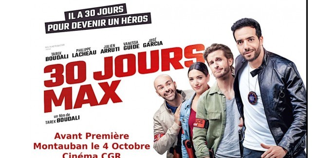 Canal +: 10 DVD du film "30 jours max" à gagner